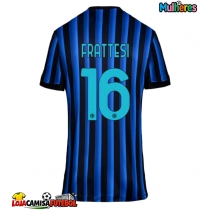 Camisa de Futebol Inter Milan Davide Frattesi #16 Equipamento Principal Mulheres 2025-26 Manga Curta